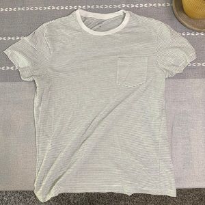 J crew striped pocketed shirt medium